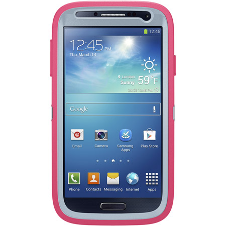 Otterbox Defender Samsung Galaxy S4-Wild Orchid (Powder Gray-Blaze Pink)